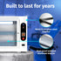 JJ CARE UV Sterilizer 8 Liter Capacity, UV Light 99% Sterilization Killing Efficiency, LED Timer UV Sterilizer Cabinet for Salon, Spa, Office and At Home Use, Professional Tabletop UV Sterilizer,